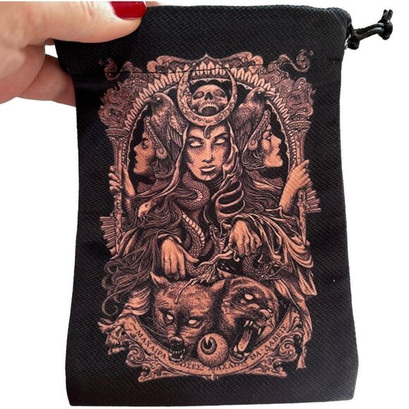 Tarot Oracle Cards Graphic Drawstring Bag - Picture 3 of 4